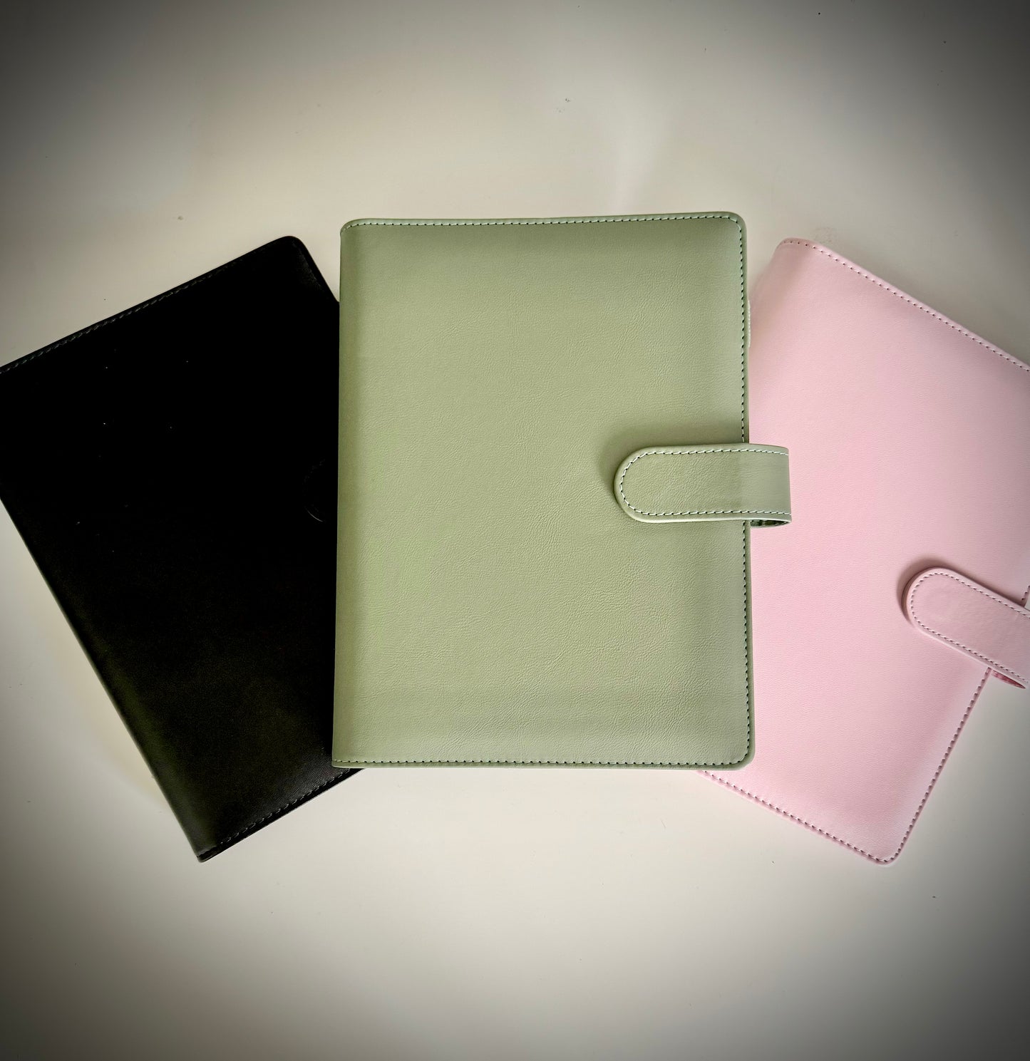 The sage green journal cover