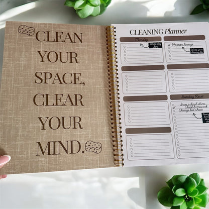 A4 cleaning planner